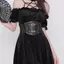 Dây đeo thắt lưng BRBRAA, Thắt lưng Corset rộng Gothic, Dây thắt lưng ren giảm béo thời trang dành cho nữ