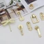 Tay cầm hợp kim kẽm Đơn giản Cao cấp Phong cách Trung Quốc Vàng Đồng bạch quả Lá ngăn kéo Tủ đầu giường Cửa bàn một lỗ Vòng MGKR