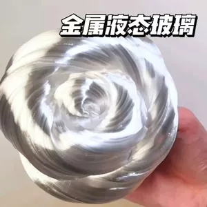 Đồ chơi thủ công Bùn thủy tinh lỏng chống Newton Chất lỏng giải nén An toàn Slime Bọt bùn nảy bùn 0624