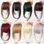 Dây buộc tóc tự nhiên kiểu Pháp Full Bangs Tóc giả - Phong cách Mỹ châu Âu không dấu vết dành cho nữ