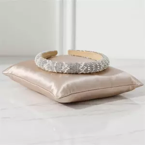 AqToCna Baroque Phong Cách Vintage Ngọc Trai Với Hạt Thủy Tinh Nơ Thời Trang Băng Đô Quấn Tóc Thanh Lịch Cưới Prom Phụ Kiện Tóc AqToCna
