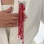 PNPIA- Phóng Đại Giả Pha Lê sel Dây Xích Thổ Cẩm Quần Áo Thắt Pin Đính Hạt Trang Trí Cố Định Tiệc Trang Sức Phụ Kiện Quà Tặng