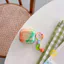 Phone Case For AirPods 4 / Pro3 / Pro2 / Pro TPU Chain Green Render Pendant Aesthetic Korean Cute