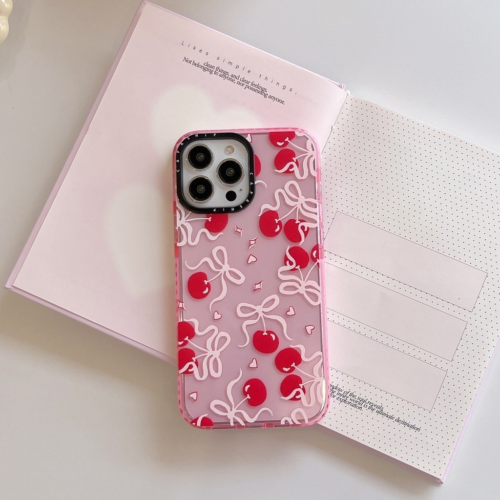 CAPASHIP Đáng Yêu Màu Hồng Anh Đào Hoa Nơ Mèo Mềm Vỏ Tương Thích Cho iPhone 17 Pro Max Air Plus 16 / 15 / 14 / 13 / 12 / 11 / XR / X / XS / SE / 8 / 7 / 6