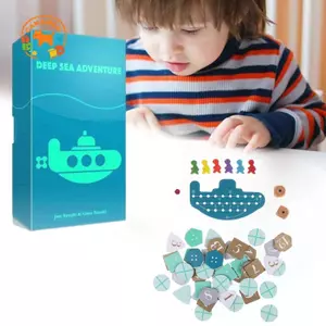 CANAMEK Biển Sâu Phiêu Lưu Ban Trò Chơi Tiệc Gia Đình Thẻ Trò Chơi Vui Nhộn Thẻ Trò Chơi Đồ Chơi Bạn Bè Tương Tác Đồ Chơi Thẻ Kho Báu Trò Chơi CSF