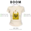 BOOM Áo Baby Tee Nữ Cotton Ôm Body-Áo Thun Ngắn Tay Y2K In Hình PhongCách Mùa Hè, Cổ Tròn Hàng Đầucách hàn quốc phong519