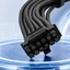 Btsg 12VHPWR 16Pin Đến 2X8Pin Dây Nguồn Cho Card Đồ Họa Máy Tính An Toàn Và Ổn Định Giao Hàng Nguồn Áo Khoác PVC