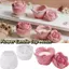 Khuôn Hoa Hồng MCODECOVED, Silicon Có Nắp Cốc Nến Hoa, Tàu Nến Chống Dính Handmade Hộp Bảo Quản Khuôn Làm Nến