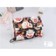 Hoạt Hình In Hình Phiên Bản Hàn Quốc Tri-Fold Ví Canvas Unisex Túi Chìa Khóa Đựng Thẻ Đa Năng Đựng Tài Liệu Thay Đổi Thẻ Túi Bảo Quản