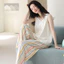 Phụ Nữ Mở Trước Áo Vest Không Tay Quần Dài Pyjama Bộ Có Tích Hợp Áo Ngực Rời Loungewear Cho Nghỉ Trong Nhà Và Thường Ngày Ngoài Trời Đi Chơi