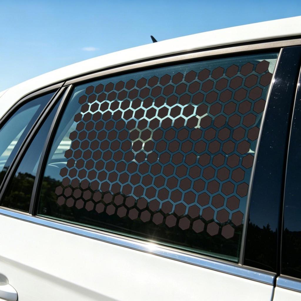 Tints Ô Tô Cho Cửa Sổ 2 Miếng Dán Bảo Mật Dán Cửa Sổ Ô Tô Phim Chống Nắng Cho Kính Chắn Gió Nội Thất SUV RV pomervn