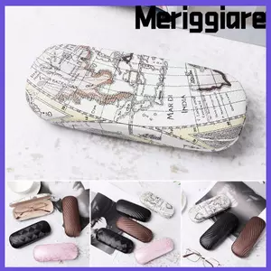 Kính mắt MERIGGIARE Phụ kiện kính mắt cổ điển Da cứng di động