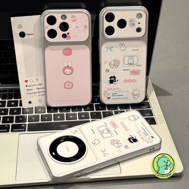 Vỏ Miffy Thanh Lịch Cho Redmi Note 15 14 13 12 12S Turbo 11 SE 11S 11T 10 9 Pro Max Lite 10S 9S 8 Pro Plus 5G 4G Vỏ Điện Thoại Mềm Thỏ Hoạt Hình Dễ Thương