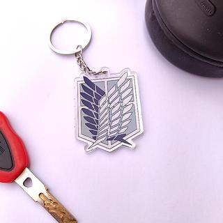 FEELIO - Gantungan Kunci Acrylic 3mm Anime Attack on Titan Shingeki no Kyojin Levi Mikasa Eren Armin GK15 - Attack on