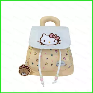Ba lô HT3 Sanrio HELLO KITTY dành cho học sinh Công suất lớn In nhẹ Túi đi học nữ dễ thương TH3