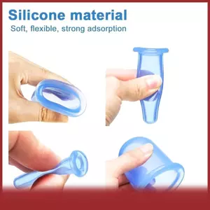Cod 2pcs Silicone giác hơi hút cốc massage cho khuôn mặt cơ thể thư giãn da nâng