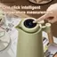 Bình giữ nhiệt AA 1000ML Bình giữ nhiệt Bắc Âu cho nước nóng Máy nước nóng thông minh Ấm đun nước Bình chân không Bình chân không có lớp kính hai lớp Lớp lót bên trong Tay cầm bằng gỗ VN