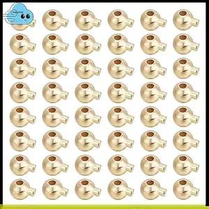 Hạt uốn để làm đồ trang sức, Hạt uốn hình cầu, Thích hợp cho phụ kiện vòng tay và vòng cổ
