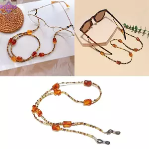 Dây đeo kính râm RTJIFSS, Dây đeo kính râm thủ công chống trượt Dây chuyền kính màu hổ phách cổ điển, Dây buộc kính mắt trang trí chống thất lạc thời trang dành cho nam giới