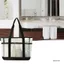 Túi Tote đi biển OLVIDO, Túi đựng bãi biển PVC dung tích lớn, Dây đeo vai thời trang nhiều lớp Túi đeo vai chống nước mở hàng đầu Đồ vệ sinh hàng ngày