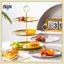 Khay đựng bánh inox 2 / 3 lớp B & N, Bánh, Đĩa ốc sên, Sinh nhật, Đế tráng miệng tiệc cưới, Đế trưng bày món tráng miệng trên bàn.
