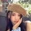 CATMALLER88 Mũ nồi móc kiểu Pháp, Mũ nồi ống hút mùa hè thủ công mỏng, Boho Rỗng Thiết kế phẳng thoáng khí Đi biển Mũ nồi dệt mùa xuân hè