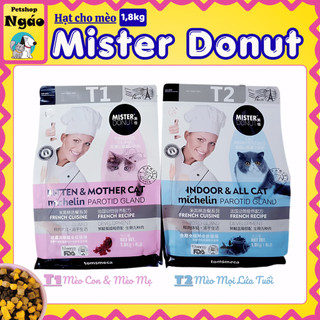 MISTER DONUT T1 - T2 : Thức ăn hạt cao cấp có Topping cho Mèo __
