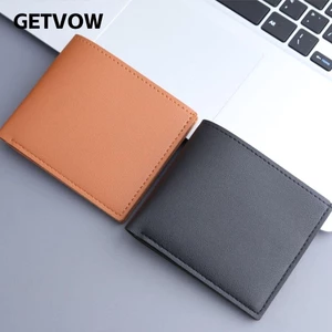 Ví đựng tiền xu GETVOW, Ví nam da PU có khe cắm nhiều thẻ, Hộp đựng thẻ chất lượng cao dung lượng lớn