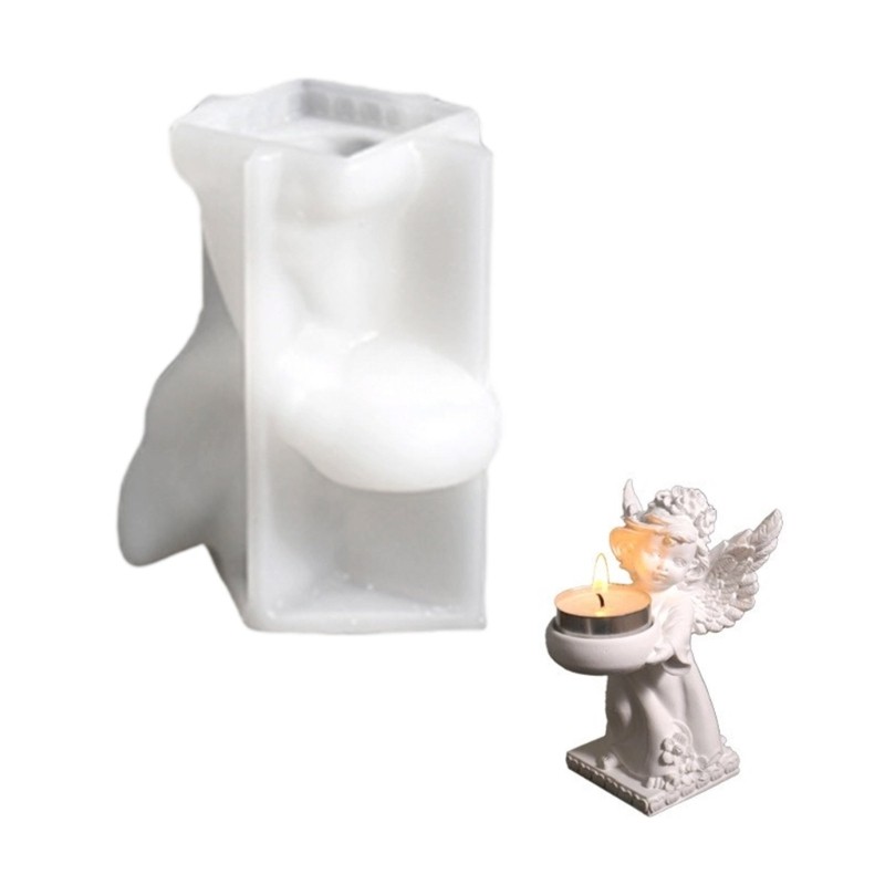 Wellb Silicone Tượng Thiên Thần Khuôn Thủ Công Đồ Dùng Trang Trí Bánh Sô Cô La