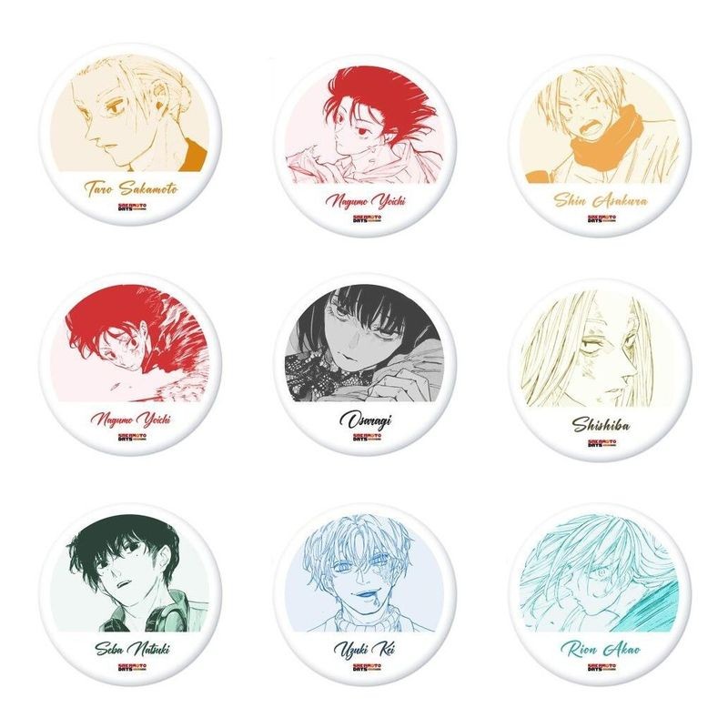 Sakamoto Ngày Huy Hiệu 58mm Anime Nagumo Shin Heisuke Akira Sưu Tập Quà Tặng