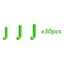 Treeling 30 gói Sức mạnh Silicone Hình chữ L Bobbers Nút chặn bánh răng câu cá