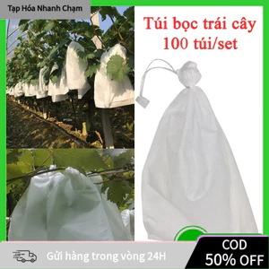 Túi Bọc Trái Cây Cho Ổi, Na, Nhãn, Chống Côn Trùng, Chất Liệu Vải Không Dệt Có Dây Rút, Tiện Lợi, Dùng Bền 3-5 Mùa, Size