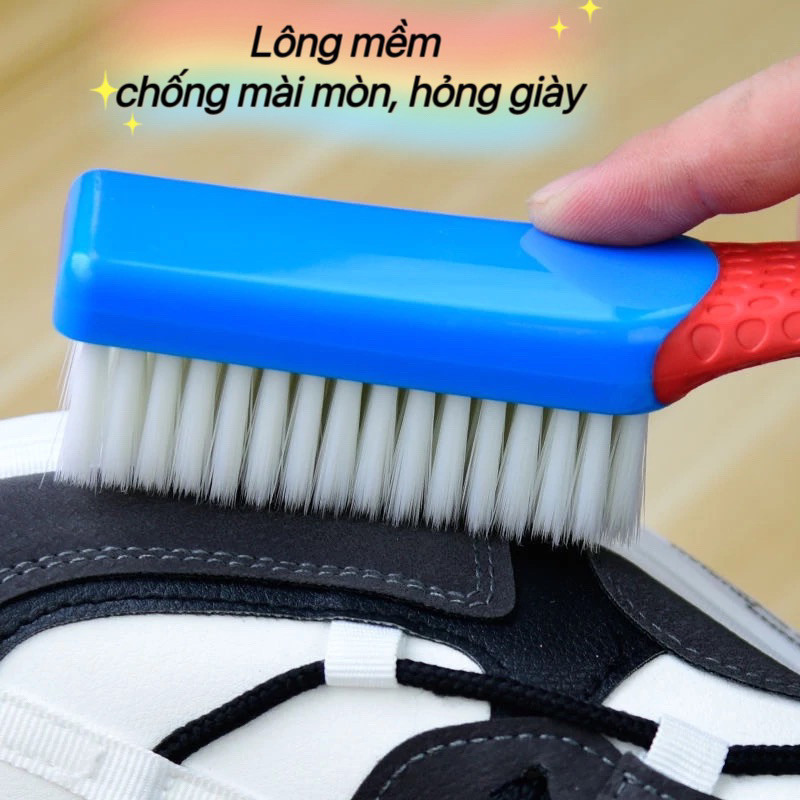 M7 Bàn Chải Lông Mềm Vệ Sinh,Làm Sạch Giày Dép,Quần áo,Ghế Da Ô tô Cán Dài Đa Năng Chống Mài Mòn MALAN
