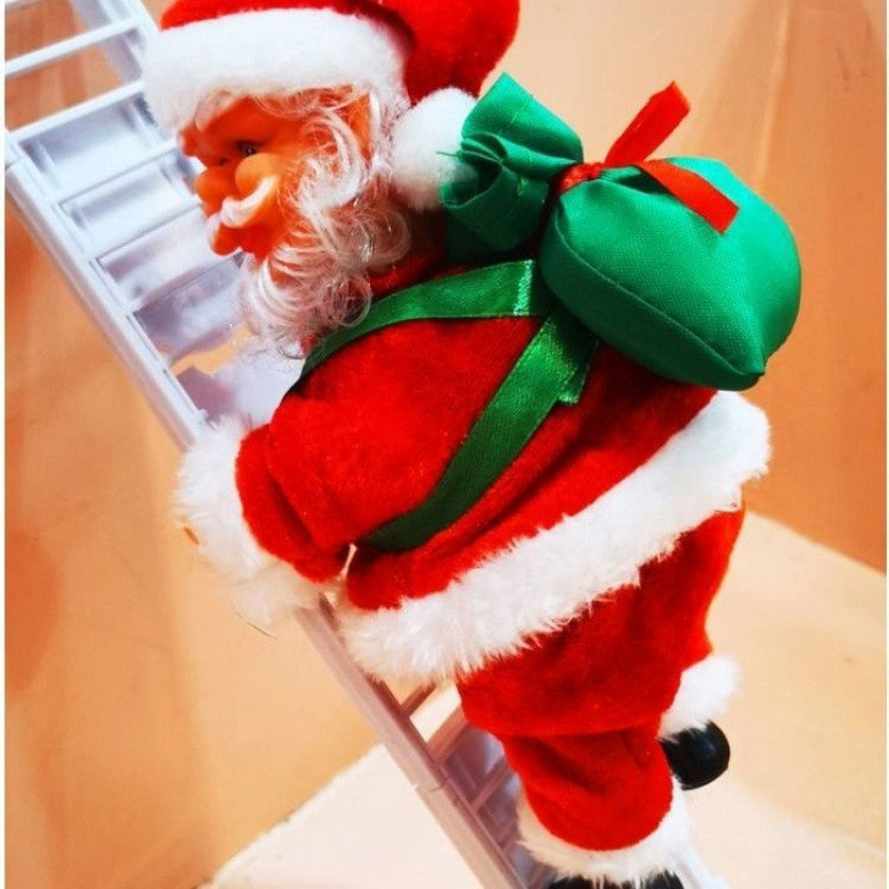 Thang Leo Núi ông Già Noel,Đồ Trang Trí Treo điện âm Nhạc,Chuyển động Chân Thực,Quà Tặng Cho Trẻ Em Trong Dịp Lễ