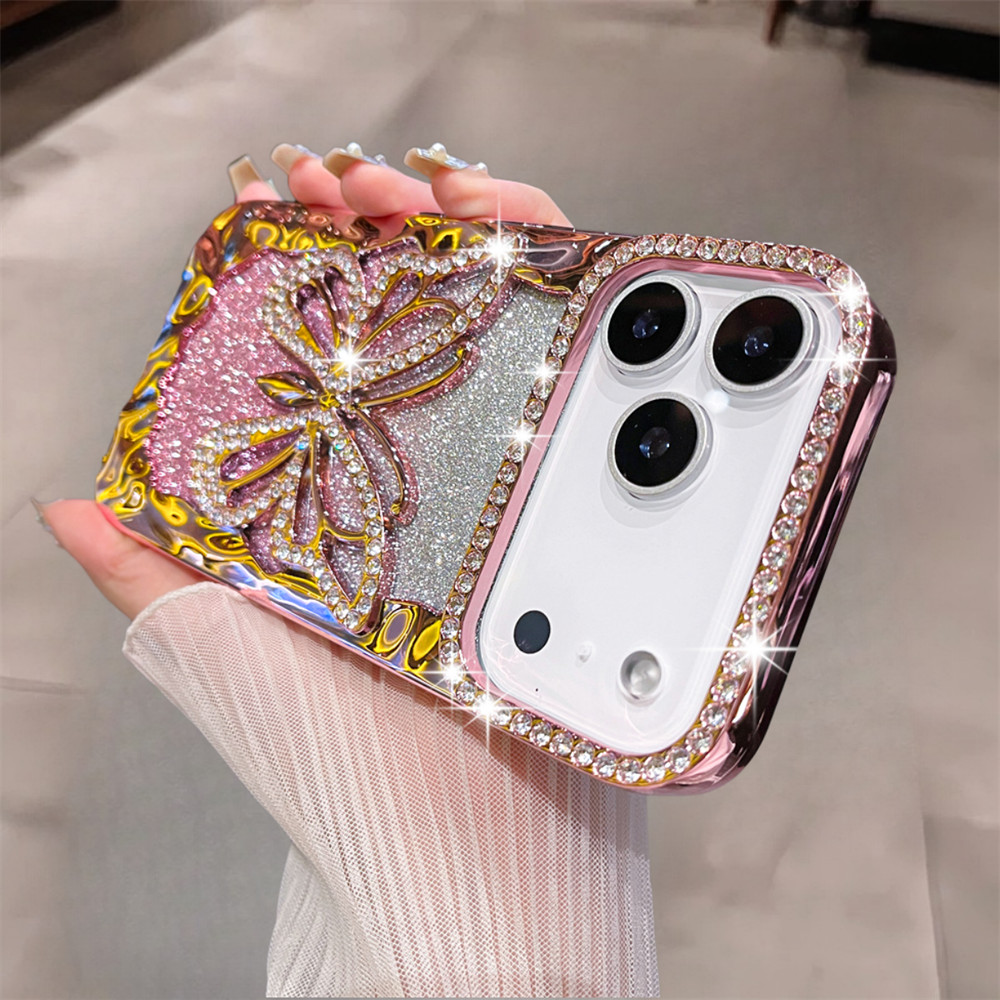 Ốp điện thoại hình con bướm rỗng thời trang cho iPhone 17 Pro Max Air 16 12 13 14 15 Pro Max 16 plus Bảo vệ Camera ống kính Vỏ chống sốc Vỏ mềm TPU vỏ bảo vệ điện thoại