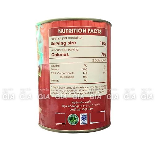 [THÙNG 12 LON] Nhãn ngâm Lotus lon 565g - nhãn lồng ngâm nước đường lotus