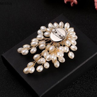 Misa Ngọc Trai Thanh Lịch Hoa Trâm Pin Huy Hiệu Cho Nữ Bé Gái Thời Trang Trang Trang Trí Trang Sức Quà Tặng
