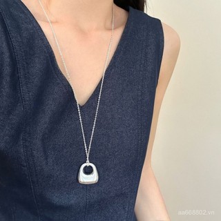 🌟 Chuyền Bạc Mặt Đơn Giản Cao Cấp, Dây Có Thể Điều Chỉnh, Phụ Kiện Thời Trang Cho Nữ BWKR