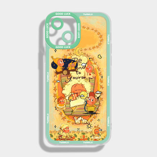 Ốp điện thoại hình ngôi sao nhỏ sơn dầu cho iPhone17 / 16 / 15 / 14 / 13 / 12 / 11 / 16E / pro Max / X / 7 / 8 khung màu vỏ mềm trong suốt bọc toàn bộ chống rơi và chống sốc
