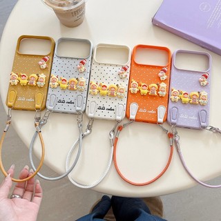 Phim hoạt hình dễ thương 3D Starman Doll Wave Point Da mềm Wrsit Dây đeo điện thoại cho iPhone 17Promax 17Air 16Promax 11 12 13 14 15 Pro Max Vỏ di động chống sốc