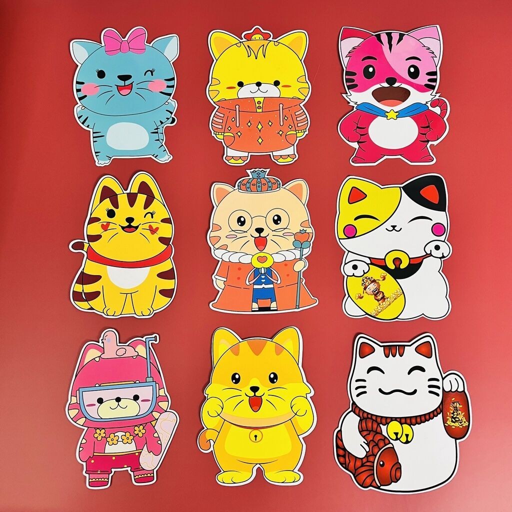 Bộ bao lì xì Chibi hoạt hình 2025 (3 chiếc/xấp) độc đáo, dễ thương cho dịp Tết.