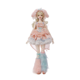 ShugaFairy Melanie A 1 / 4 BJD - Cô Gái Thỏ Hồng Lãng Mạn Trọn Bộ Usagi Moe W / Mặt Cười Ren Trang Phục Có Thể Sưu Tập