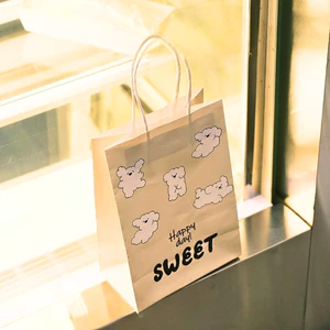 Túi giấy đựng quà Sweet kem TU73 Phong cách dễ thương, in họa tiết rõ nét tặng bạn, người yêu