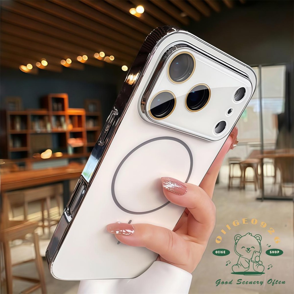 【 Ốp lưng iPhone17 】 Vỏ điện thoại từ tính nano mờ mạ iphone17 Pro Max 16 15 14 13 12 cho vỏ iPhone Vỏ mềm silicon TPU chống sốc
