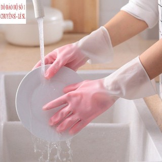 ( COMBO 05 ĐÔI GANG C25 DAI ) Găng tay cao su nhà bếp phối mầu dai, bền, đẹp dobaohoso1