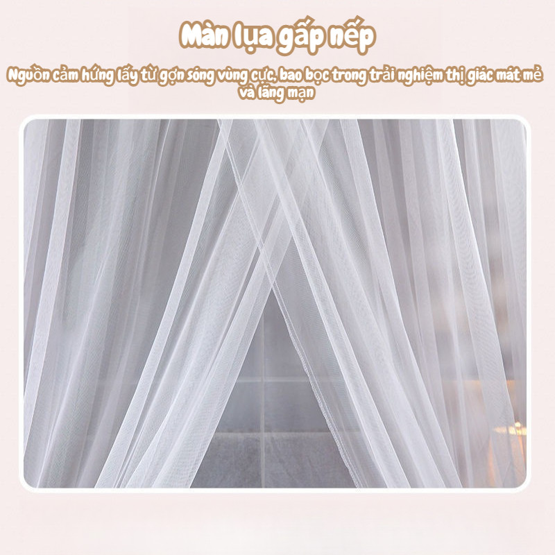 Dome Mosquito Net Công chúa Mosquito Net Treo trên trần nhà với không gian lớn chống muỗi