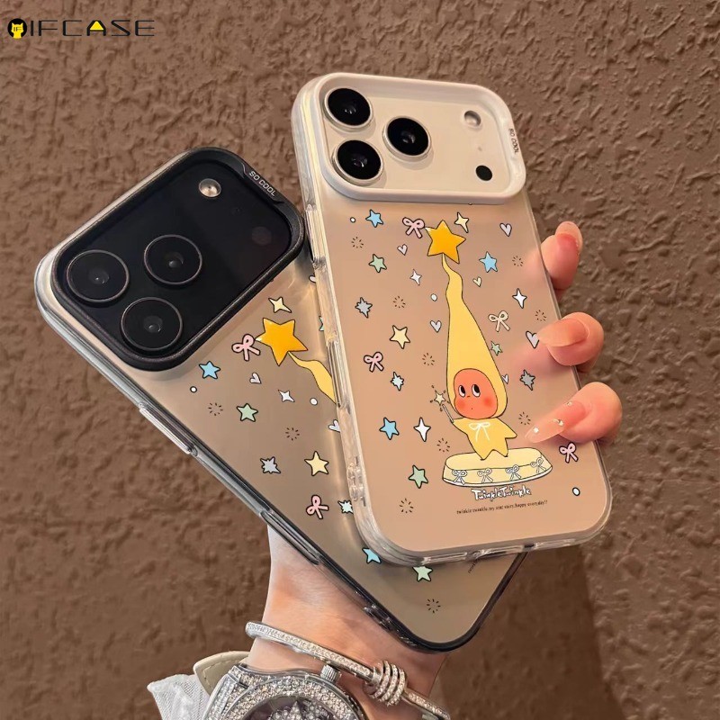 Tương Thích Cho Honor 400 Pro Smart Lite X7D X6C Huawei Pura 80 Pro Plus 80 Ultra Ốp Điện Thoại Twinkle Laser Sáng Bóng Hoạt Hình Ngôi Sao Trẻ Em Vỏ Cây Đũa Phép Dễ Thương Ốp Lưng