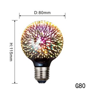 Đèn Lồng 3D Nhiều Màu Sắc Cao Thủy Tinh Trong Suốt Hoa Bóng Đèn LED Chủ Đề Nhà Hàng Bóng Đèn Sáng Tạo