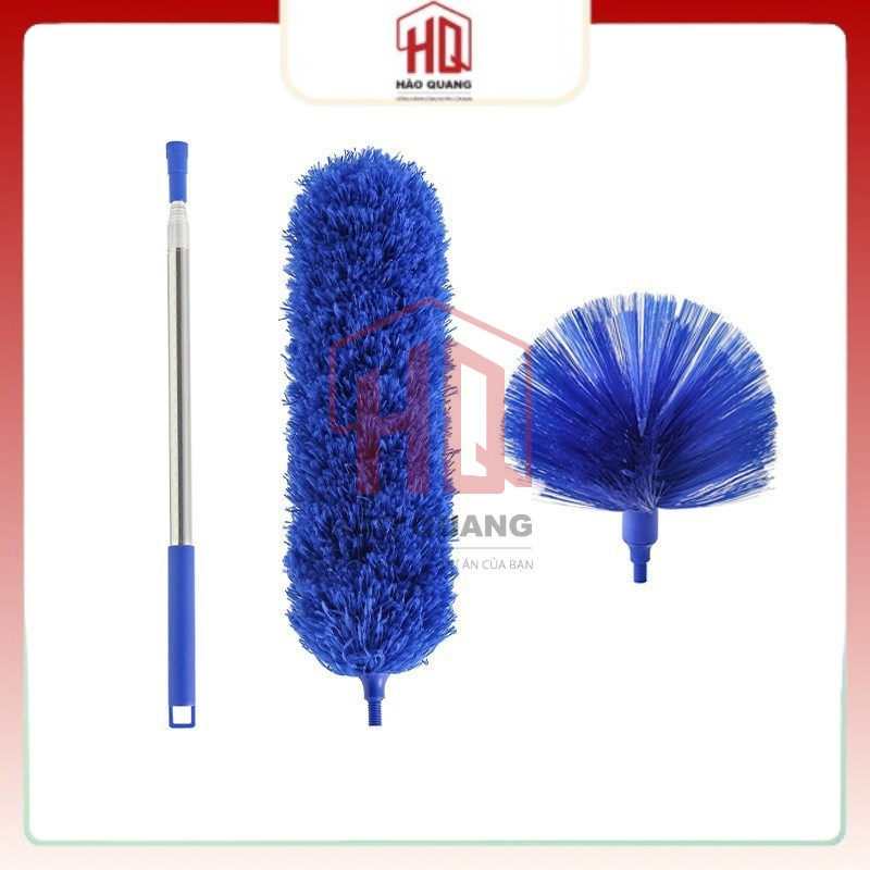 Cây Chổi Quét Bụi Đa Năng Cán Dài 2.5m – Xoay Linh Hoạt, Dụng Cụ Làm Sạch Trần Nhà, Quạt Trần