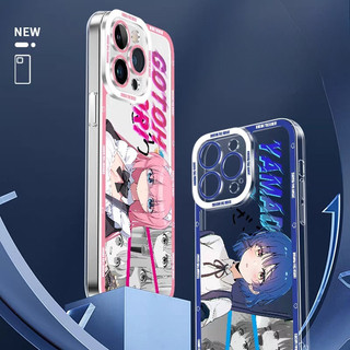 Ốp Điện Thoại Cho IPhone 16E 16 Pro Max 6 6S 7 8 Plus X XS MAX XR SE4 Anime Dễ Thương Bocchi The Rock Silicone Mềm Hoạt Hình Trong Suốt
